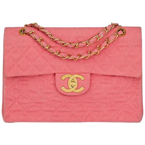 pink denim chanel bag